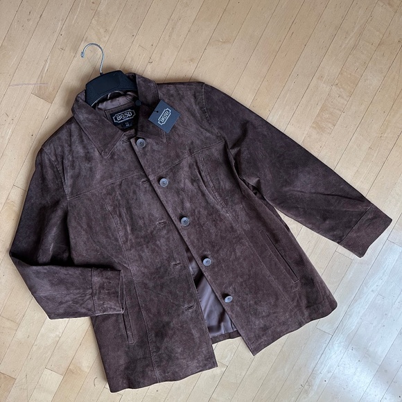 NEW BGSD brown suede jacket , XL,  P1411 - Picture 4 of 9